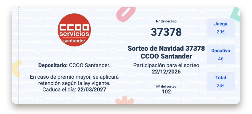 Décimo 37378 Navidad