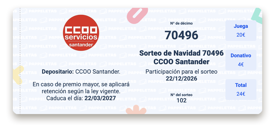 Décimo 70496 Navidad