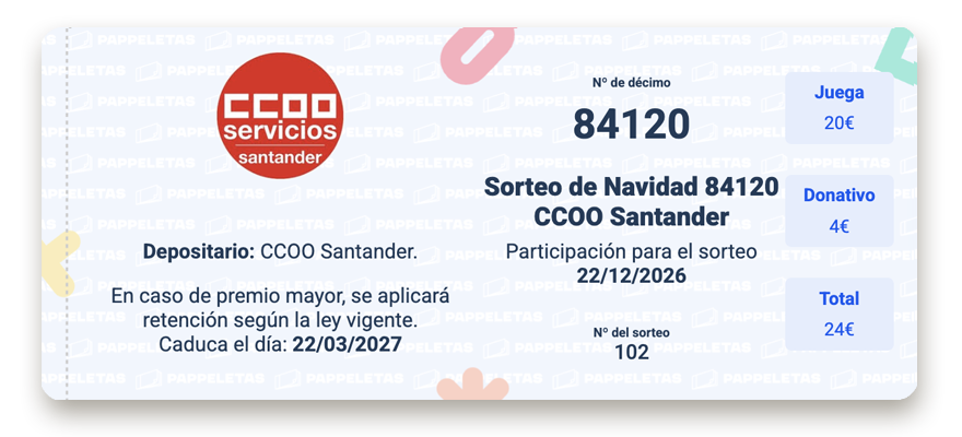 Décimo 84120 Navidad